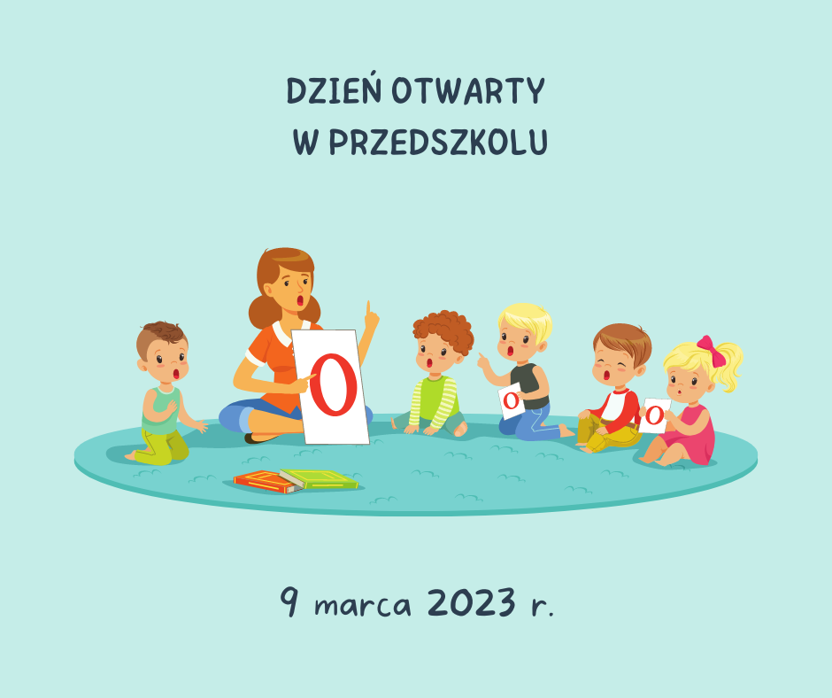 obrazek dzieci i nauczycielka siedzą na dywanie słuchają nauczyciela