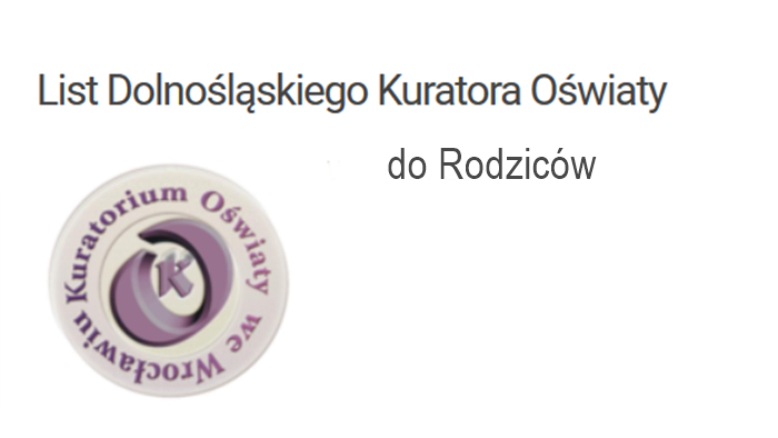 List Dolnośląskiego Kuratora Oświaty do Rodziców