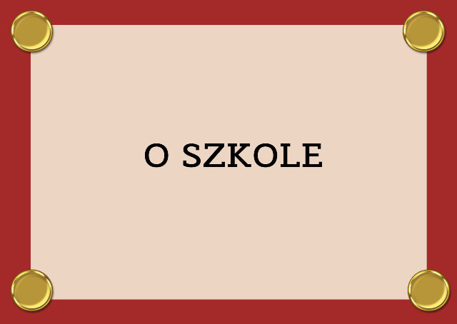 grafika z napisem o szkole