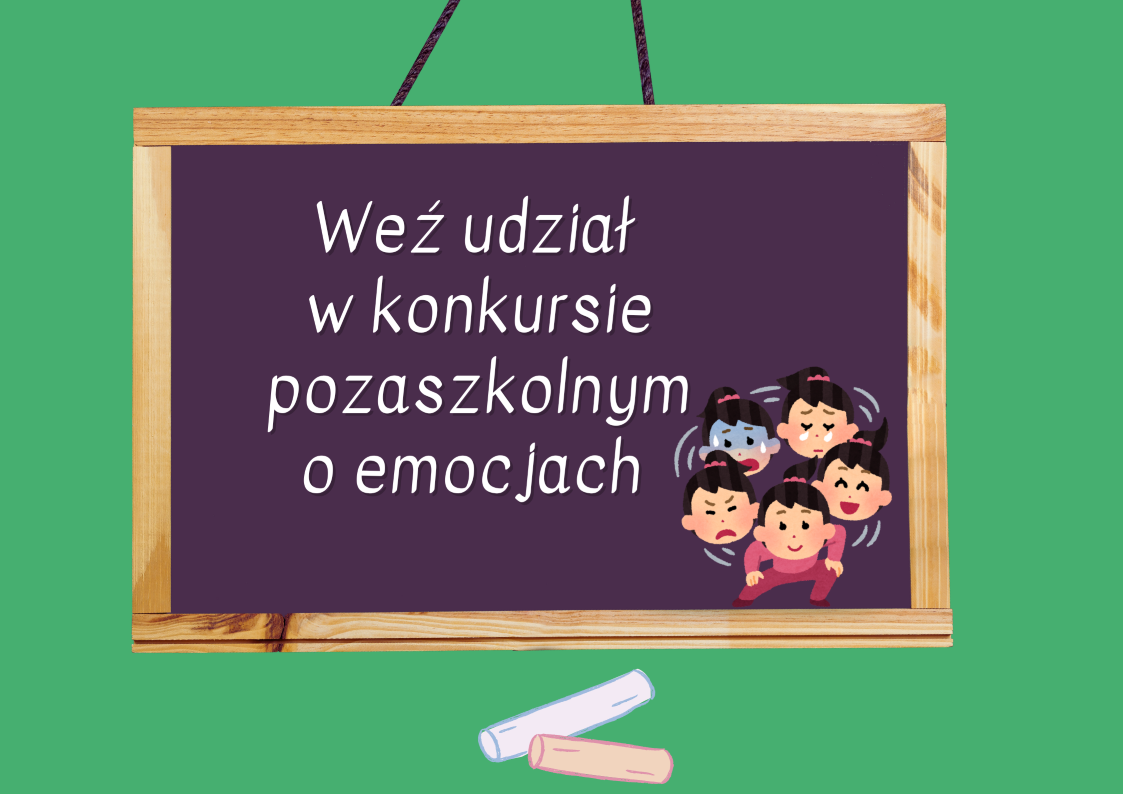 grafika z zaproszeniem do udziału w konkursie o emocjach