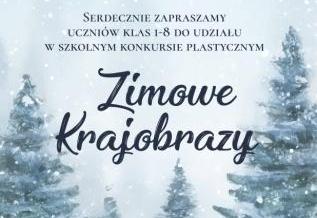 plakat konkursu zimowe krajobrazy
