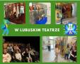 kolaż zdjęć przedszkolaków w teatrze