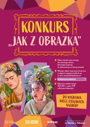 Plakat informujący o konkursie 