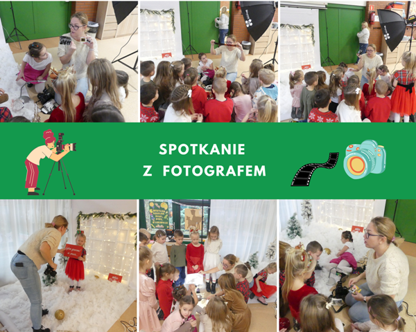 przedszkolaki na spotkaniu z fotografem