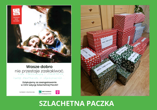 zdjęcie podziękowania i paczek